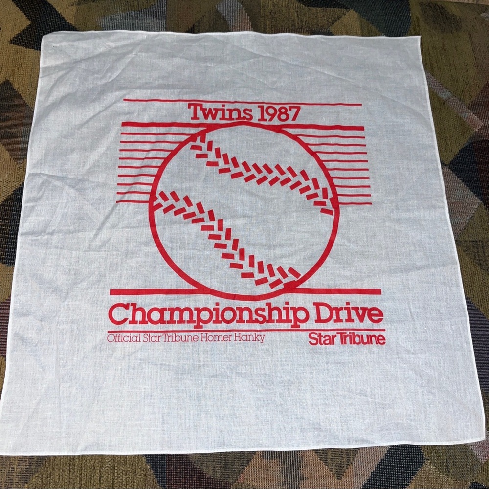 Minnesota Twins 1987 Championship Drive World Series Homer Hanky Rally Towel MLB